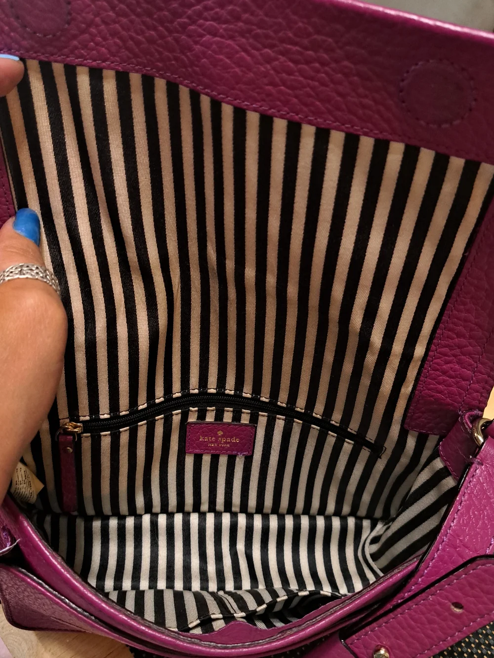 kate spade New York Pebbled Leather Crossbody Bag in Magenta